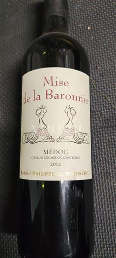 Burdeos Médoc Baron Philippe de Rothschild Mise de la Baronnie 2012