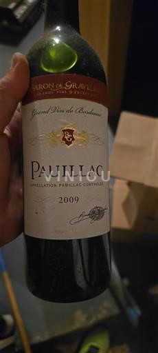 Bordéus Pauillac Baron de Gravelines 2009