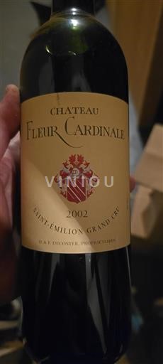 Bordeaux Saint-Émilion Grand Cru Grand Cru Château Fleur Cardinale 2002