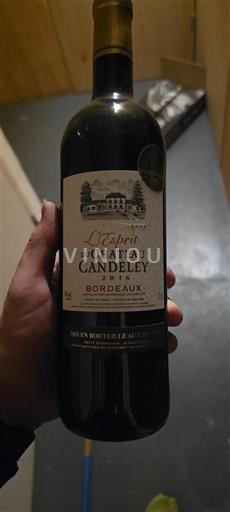 Bordeaux Château Candeley L'Esprit 2016