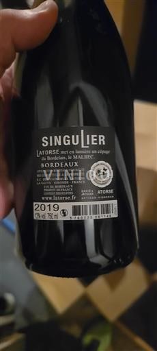 Bordeaux Latorse Singulier 2019