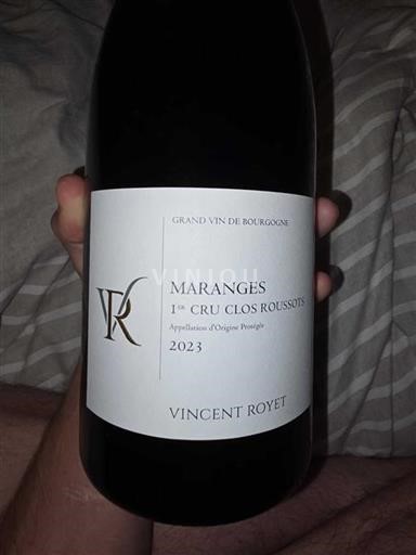 Bourgogne Maranges Premier Cru Vincent Royet Clos Roussots 2023