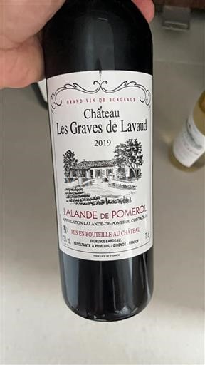 Bordeaux Lalande-de-Pomerol Château Les Graves de Lavaud 2019