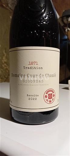Rhônen laakso Gigondas Domaine Gour de Chaulé Tradition 2022