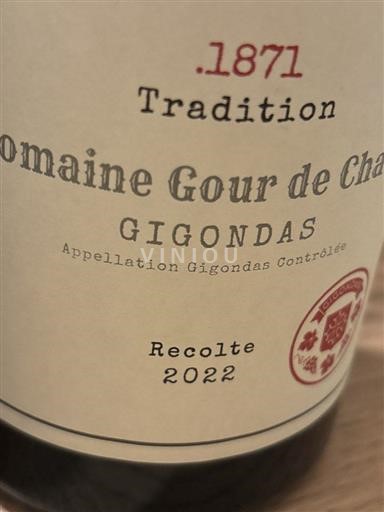 Rona dolina Gigondas Domaine Gour de Chaulé Tradition 2022