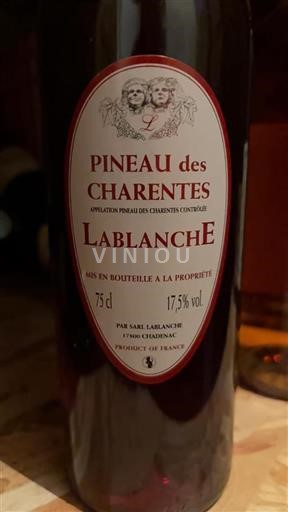 Poitou-Charentes Pineau-des-Charentes Lablanché Không niên vụ