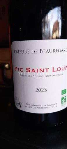 Languedoc Pic-saint-loup Prieuré de Beauregard 2023