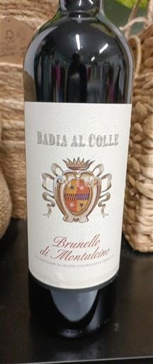 Toscana Brunello di Montalcino. Badia al colle Ei vuosikertaa