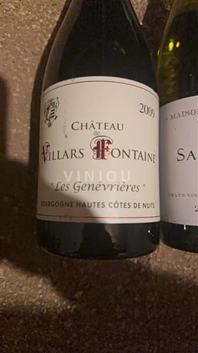 Bourgogne Château Villars Fontaine Les Genévrières 2009