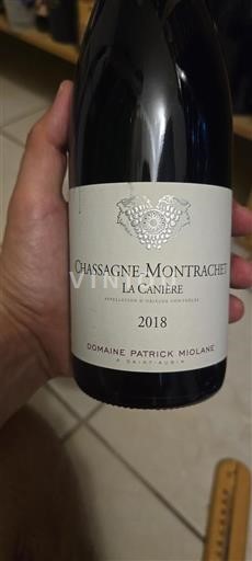 Borgoña Chassagne-Montrachet Premier Cru Domaine Patrick Miolane La Canière 2018