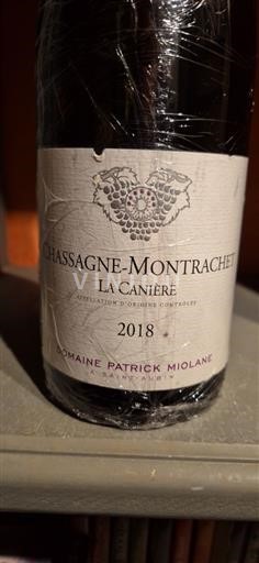 Borgoña Chassagne-Montrachet Premier Cru Domaine Patrick Miolane La Canière 2018