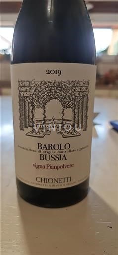 Piémont Barolo Chionetti vigna Pianpolvere 2019