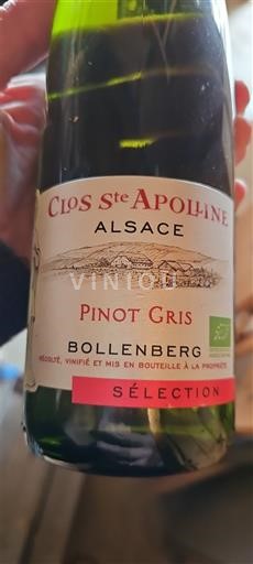 Ельзас Grand Cru Clos Ste Apolline Sélection Без вінтажу