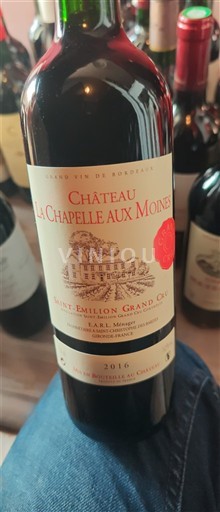 Bordeaux Saint-Émilion Grand Cru Grand Cru Château La Chapelle aux Moines 2016