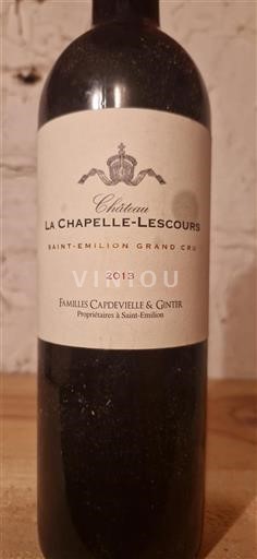 Bordeaux Saint-Émilion Grand Cru Château La Chapelle-Lescours 2013