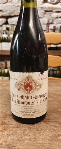 Vin Rouge sec Les Boudots Gérard Mugneret 1996 France Bourgogne Nuits-saint-georges AOC Premier Cru