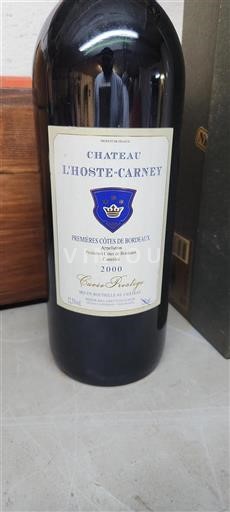 Bordeaux Premières Côtes de Bordeaux Château L'Hoste-Carney Prestige 2000
