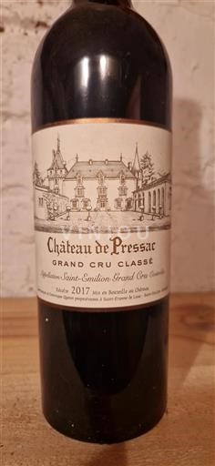 Bordeaux Saint-Émilion Grand Cru Grand Cru Château Pressac 2017