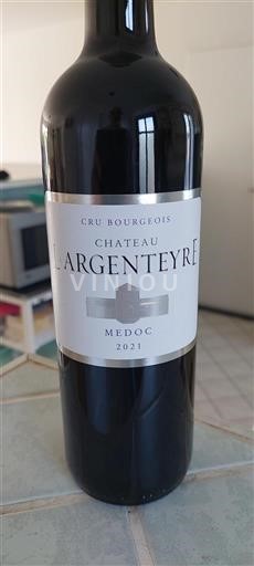 Bordeaux Médoc Cru Bourgeois Château L'Argenteyre 2021