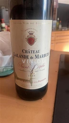 Bordéus Saint-Estèphe Château Lalande de Marbuis 1999