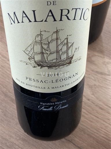 Bordeaux Pessac-Léognan Grand Cru Château Malartic-Lagravière 2016