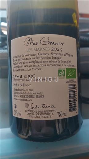Languedoc Mas Granier Les Marnes 2023