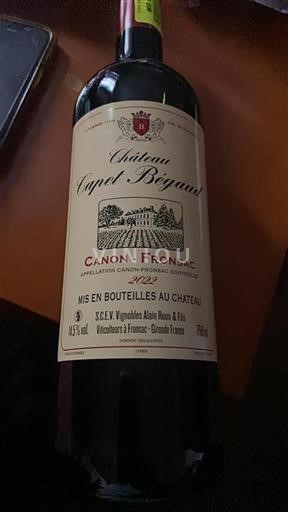 Burdeos Canon-Fronsac Château Capet Bégau 2022