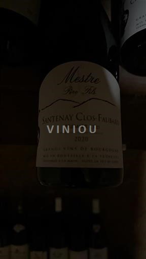 Burgundy Santenay Premier Cru Mestre Père & Fils Santenay Clos-Faubard 2020