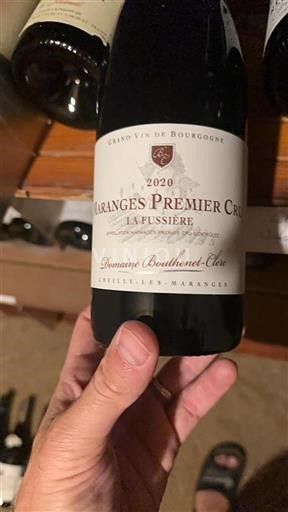 Bourgondië Maranges Premier Cru Domaine Bouhnet-Clerc La Fussière 2020