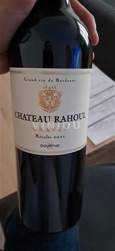 Bordeaux Graves Château Rahoul 2021