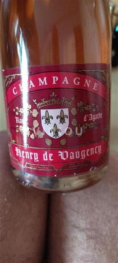 Champagne Sâm-panh Henry de Vaugency Rosé d’Agathe Không niên vụ