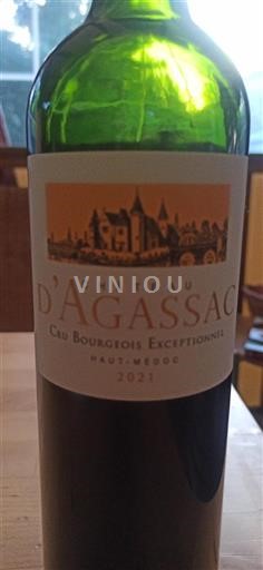 Bordeaux Haut-Médoc Cru Bourgeois Exceptionnel Château Agassac 2021