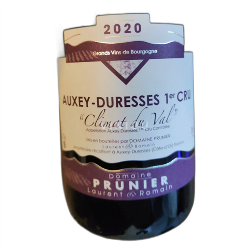 Borgoña Auxey-duresses Prunier Laurent et Romain 1er CRU Climat du Val 2020