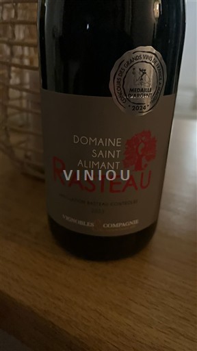 Thung lũng Rhône Rasteau Domaine Saint Alimant 2022