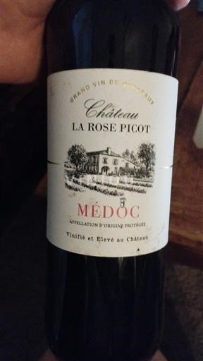 Bordeaux Médoc Château La Rose Picot Không niên vụ