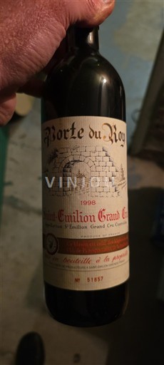 Bordeaux Saint-Émilion Grand Cru Grand Cru Porte du Roy 1998
