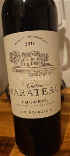 Bordeaux Haut-Médoc Cru Bourgeois Château Barateau 2016