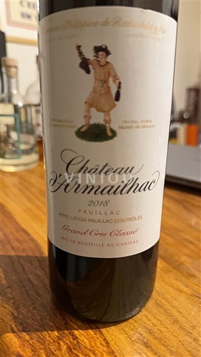 Bordeaux Pauillac Grand Cru Château Armailhac 2018