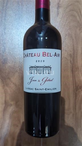 Burdeos Lussac-Saint-Émilion Château Bel-Air Jean & Gabriel 2020