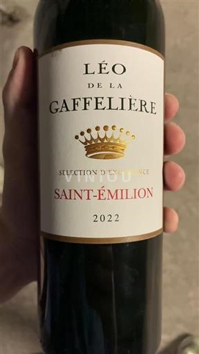 Vin Rouge sec Sélection d’Excellence Léo de la Gaffelière 2022 France Bordeaux Saint-Émilion AOC