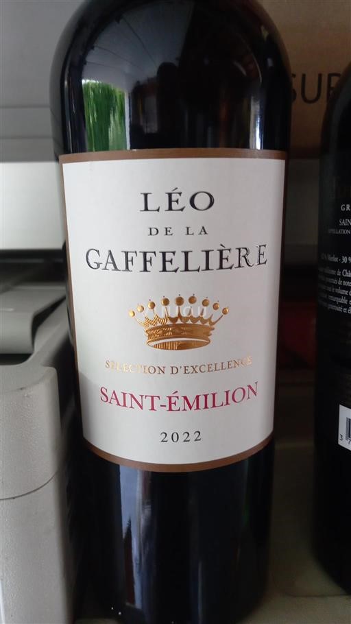 Bordeaux Saint-Émilion Léo de la Gaffelière Sélection d’Excellence 2022