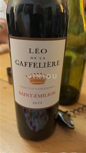 Bordeaux Saint-Émilion Léo de la Gaffelière Sélection d’Excellence 2022