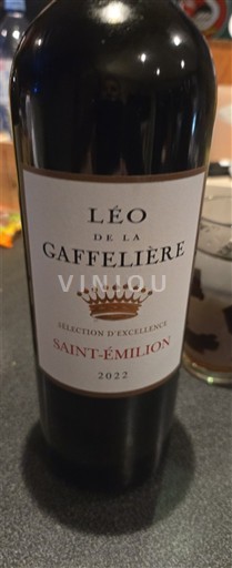 Bordeaux Saint-Émilion Léo de la Gaffelière Sélection d’Excellence 2022