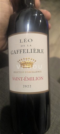 Bordeaux Saint-Émilion Léo de la Gaffelière Sélection d’Excellence 2022