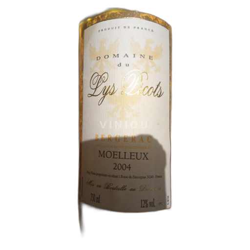 Sydvestfrankrig Bergerac Lys picots Moelleux 2004