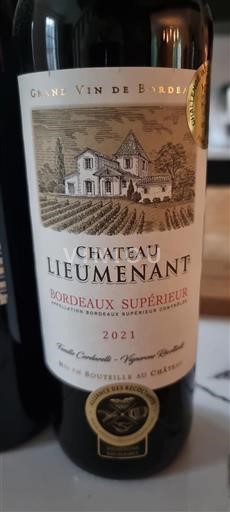 Bordeaux Bordeaux supérieur Château Lieumenant 2021