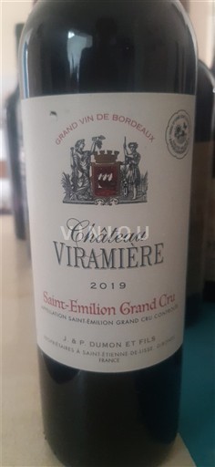 Bordeaux Saint-Émilion Grand Cru Grand Cru Château Viramiere 2019