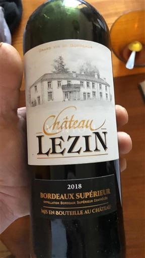 Bordeaux Bordeaux Supérieur Château Lézin 2018