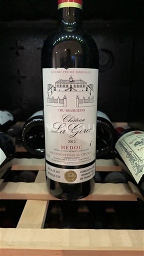 Bordeaux Médoc Cru Bourgeois Château La Gorce 2012