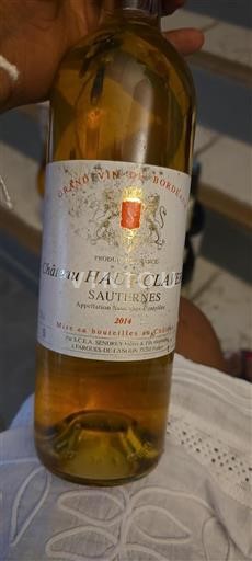 Burdeos Sauternes Château Haut-Claverie 2014